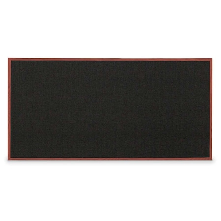 United Visual Products Combo Board, 60"x36", Bronze Frame/Black Porcelain & Cork UVDECORK6036BZ-BLKPORC-CORK